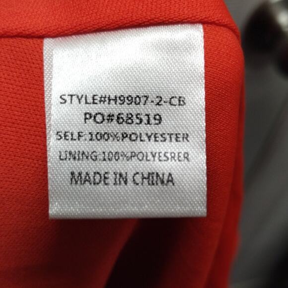 Jodifl Women's Size XL Orange Purple Colorful Bright Sleeveless Lined Maxi Dress - Picture 7 of 7